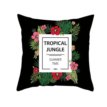 Outdoor Flower Throw Pillow Covers Waterproof Pillow Case Decorative Summer Cushion Case for Bed