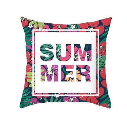 Outdoor Flower Throw Pillow Covers Waterproof Pillow Case Decorative Summer Cushion Case for Bed