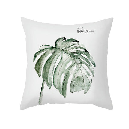 Green Outdoor Cushion Covers Waterproof Throw Pillow Covers Summer Leaves Pillows Cover Decorative for Home