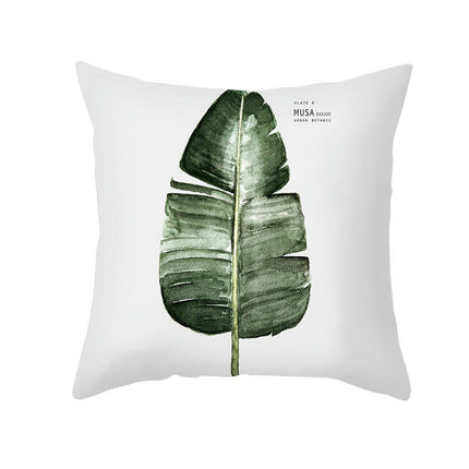 Green Outdoor Cushion Covers Waterproof Throw Pillow Covers Summer Leaves Pillows Cover Decorative for Home