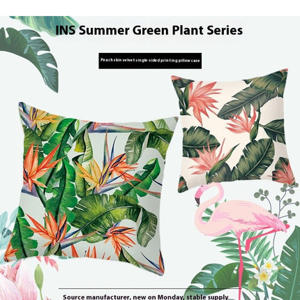 Green Outdoor Cushion Covers Waterproof Throw Pillow Covers Summer Pillows Cover Decorative for Home