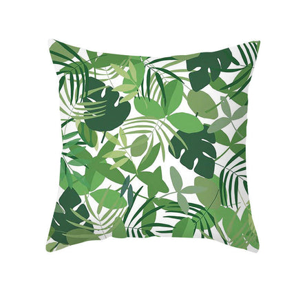 Green Plants Cushion Covers Waterproof Throw Pillow Covers Summer Pillows Cover Decorative for Home