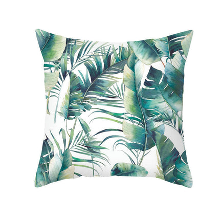 Green Plants Cushion Covers Waterproof Throw Pillow Covers Summer Pillows Cover Decorative for Home