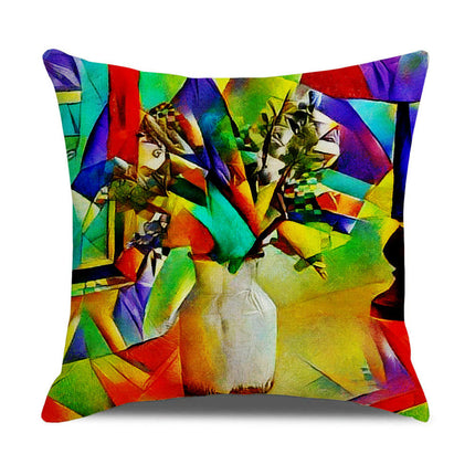 Decorative Throw Pillow Covers Abstract flowers Square Pillow Cases Outdoor Sofa Home Decor Cushion Covers