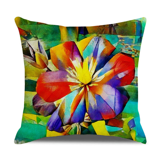 Decorative Throw Pillow Covers Abstract flowers Square Pillow Cases Outdoor Sofa Home Decor Cushion Covers