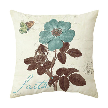 Throw Pillow Covers Simple flowers Square Pillow Cases Outdoor Sofa Home Decor Cushion Covers