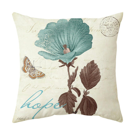 Throw Pillow Covers Simple flowers Square Pillow Cases Outdoor Sofa Home Decor Cushion Covers