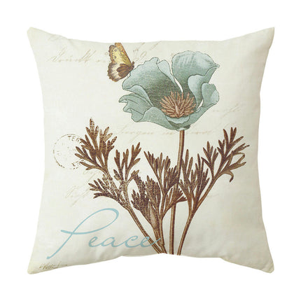 Throw Pillow Covers Simple flowers Square Pillow Cases Outdoor Sofa Home Decor Cushion Covers