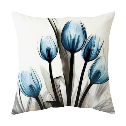 Floral Throw Pillow Covers Spring Summer Farmhouse Pillowcase Cushion Cases for Sofa Bed Home Car Decor