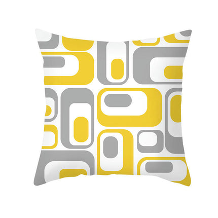 Pillow Covers,Geometry Square Throw Pillow Covers Soft Outdoor Cushion Covers for Sofa Bed Home Decor