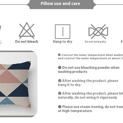 Modern Geometry Throw Pillow Covers Square Home Decorative Cushion Cover Pillowcase for Sofa Bed