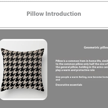 Modern Geometry Throw Pillow Covers Square Home Decorative Cushion Cover Pillowcase for Sofa Bed