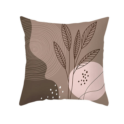 Modern Home Decorative Throw Pillow Cover Abstract Flowers Plants Pillow Cushion Covers for Sofa Bed