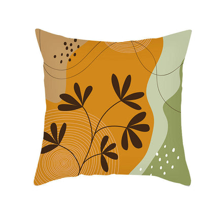 Modern Home Decorative Throw Pillow Cover Abstract Flowers Plants Pillow Cushion Covers for Sofa Bed