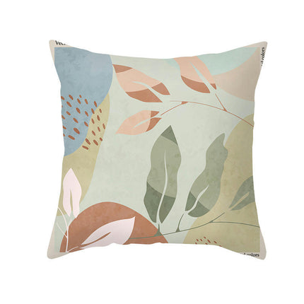 Modern Home Decorative Throw Pillow Cover Abstract Flowers Plants Pillow Cushion Covers for Sofa Bed