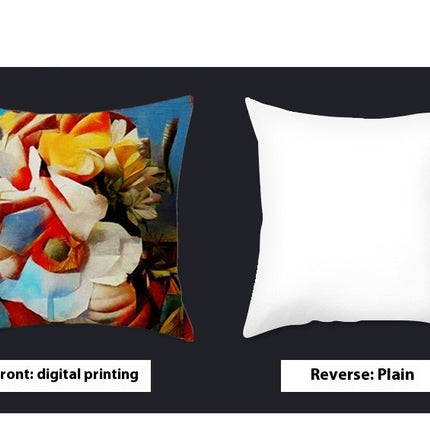 Throw Pillow Covers,Abstract Decorative Pillow Covers Floral Couch Sofa Bed Invisible Zipper Pillow Covers