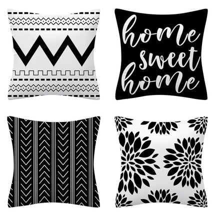 Modern Decorative Pillow Covers Set of 4 Abstract Throw Pillow Covers Square Cushion Case for Couch Sofa Bed