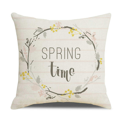 Throw Pillow Covers,Modern Decorative Spring Pillow Cases for Sofa Couch Bedroom Cushion Case