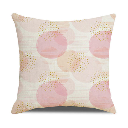 Pink Pillowcase Abstract Throw Pillow Covers Modern Decorative Pillow Covers for Couch Sofa Bed