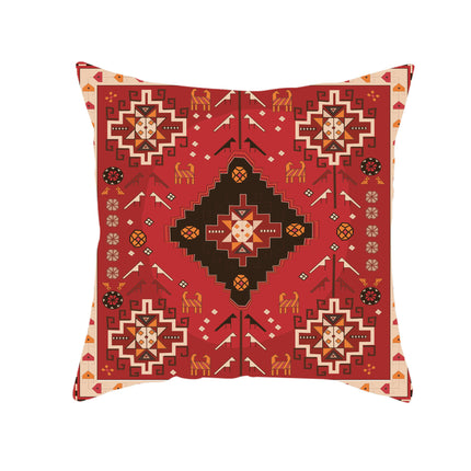 Outdoor Throw Pillow Covers Boho Cushion Cases Square Ethnic Style Pillowcase for Home Decor-A