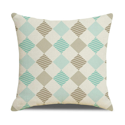 Throw Pillowcase Geometric Pillow Covers Decorative Farmhouse Pillow Cover Soft Cushion Case for Home Decor