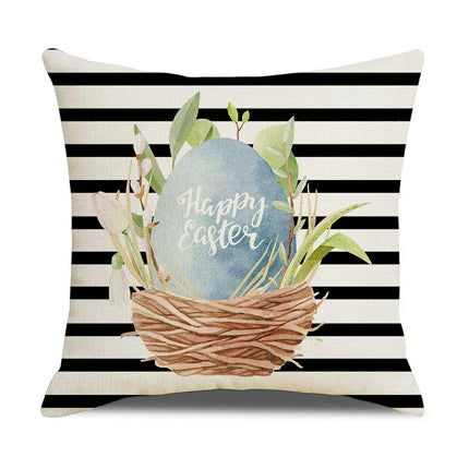 Easter Throw Pillow Covers Soft Easter Eggs Cushion Case Farmhouse Pillowcase Decor for Sofa