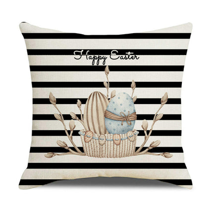 Easter Throw Pillow Covers Soft Easter Eggs Cushion Case Farmhouse Pillowcase Decor for Sofa