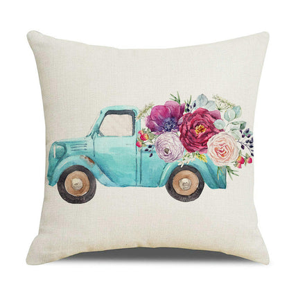 Throw Pillow Covers Soft Cushion Covers Spring Flower Style  Decorative Pillow Cases for Sofa Home Decor