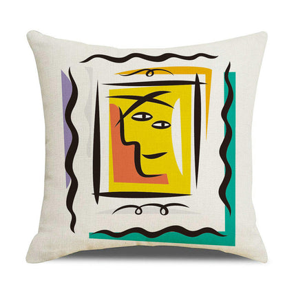 Pillow Covers Square Pillow Cushion Cases Abstract Art Throw Pillow Covers for Sofa Couch Car