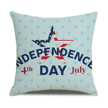 Throw Pillow Covers Day USA Patriotic Independence Decorative Pillow Cases Home Decor Square Pillowcases