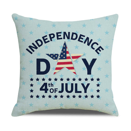 Throw Pillow Covers Day USA Patriotic Independence Decorative Pillow Cases Home Decor Square Pillowcases