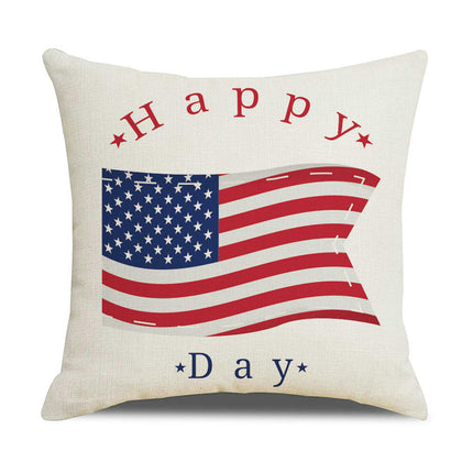 Pillow Covers America Flag Throw Pillow Covers Independence Memorial Day Pillow Cover for Home Decor