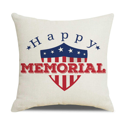 Pillow Covers America Flag Throw Pillow Covers Independence Memorial Day Pillow Cover for Home Decor