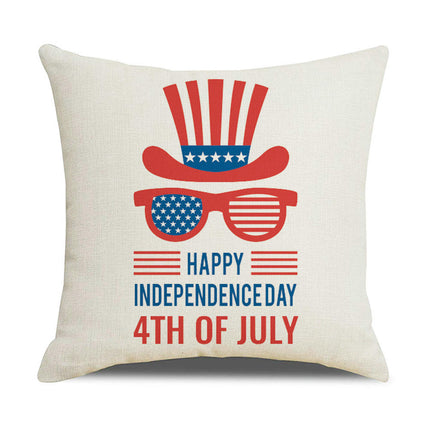 Pillow Covers America Flag Throw Pillow Covers Independence Memorial Day Pillow Cover for Home Decor-A