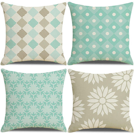 Throw Pillow Covers Geometric Pattern Decorative Pillow Cases Home Office Decor Square Soft Pillowcases