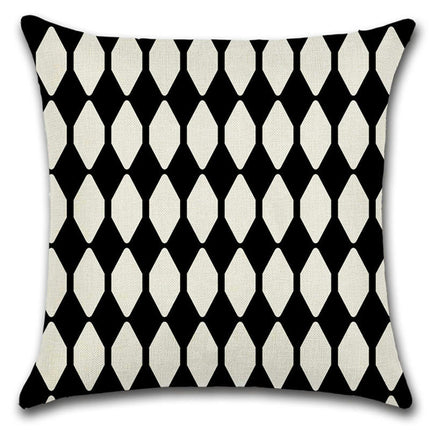 Farmhouse Pillow Covers Geometric Striped Square Decorative Throw Pillow Case for Home Decorations