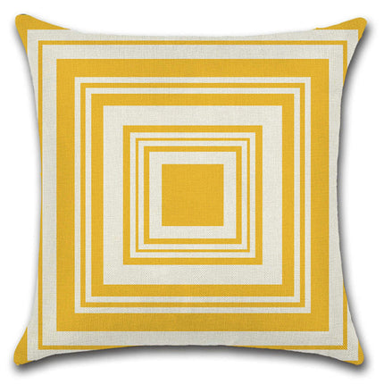 Farmhouse Pillow Covers Geometric Striped Square Decorative Throw Pillow Case for Home Decorations