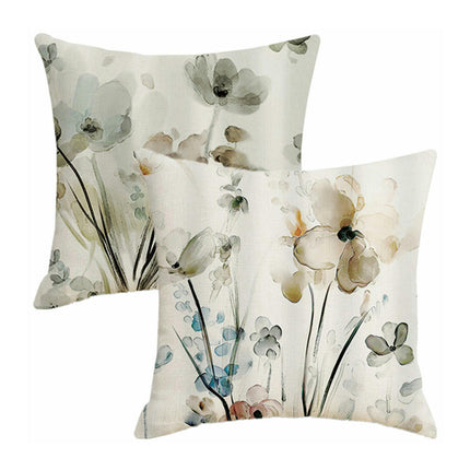 Abstract Flower Pillow Covers Decorative Throw Pillows Cover Outdoor Farmhouse Pillowcase Square Cushion Case