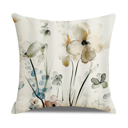 Abstract Flower Pillow Covers Decorative Throw Pillows Cover Outdoor Farmhouse Pillowcase Square Cushion Case