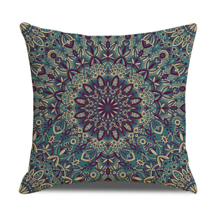 Pillowcase Throw Pillow Covers for Living Room Couch Bohemian Pattern Square Couch Pillows Case Cover