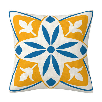 Throw Pillow Covers Floral and Bohemian Style Square Pillowcase Cushion Case Living Room Sofa Farmhouse