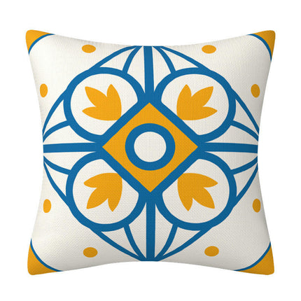 Throw Pillow Covers Floral and Bohemian Style Square Pillowcase Cushion Case Living Room Sofa Farmhouse