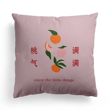 Throw Pillow Cover Summer Fruits Decorative Throw Pillow Case Square Home Couch Bed Pillowcase