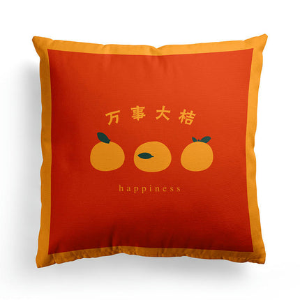 Throw Pillow Cover Summer Fruits Decorative Throw Pillow Case Square Home Couch Bed Pillowcase