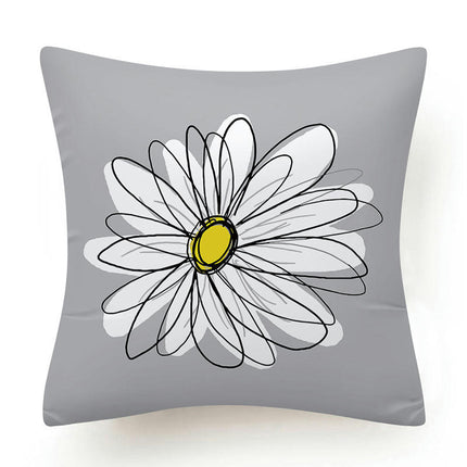 Pillow Covers Throw Pillow Cover Modern Daisy Pillows Case for Living Room Cushion Outdoor Home Decor