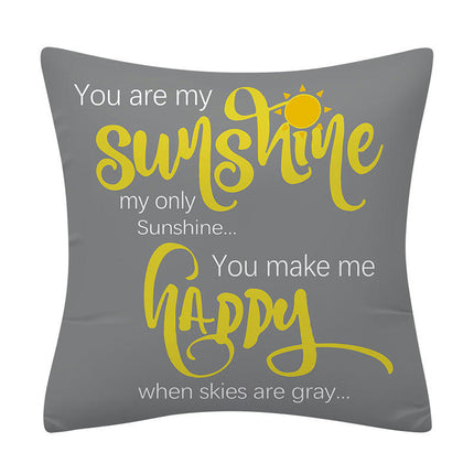 Pillow Covers Throw Pillow Cover Modern Daisy Pillows Case for Living Room Cushion Outdoor Home Decor-A