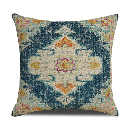 Outdoor Throw Pillow Covers Boho Cushion Cases Square Ethnic Style Pillowcase for Home Decor-B