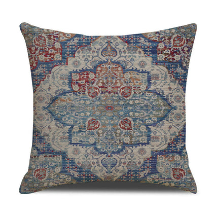 Outdoor Throw Pillow Covers Boho Cushion Cases Square Ethnic Style Pillowcase for Home Decor-B