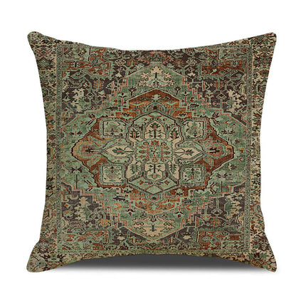 Outdoor Throw Pillow Covers Boho Cushion Cases Square Ethnic Style Pillowcase for Home Decor-B