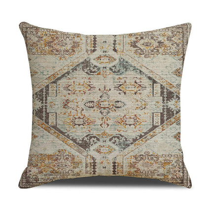 Outdoor Throw Pillow Covers Boho Cushion Cases Square Ethnic Style Pillowcase for Home Decor-B